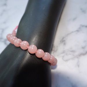 Rose Quartz Bead Bracelet